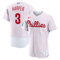Philadelphia Phillies Bryce Harper Nike White Home Authentic Sponsor Patch Jersey product image 1, provided for visual