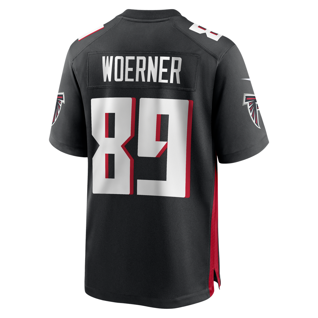 Atlanta Falcons Charlie Woerner Nike Black Game Jersey product image 3, provided for visual reference and product detail