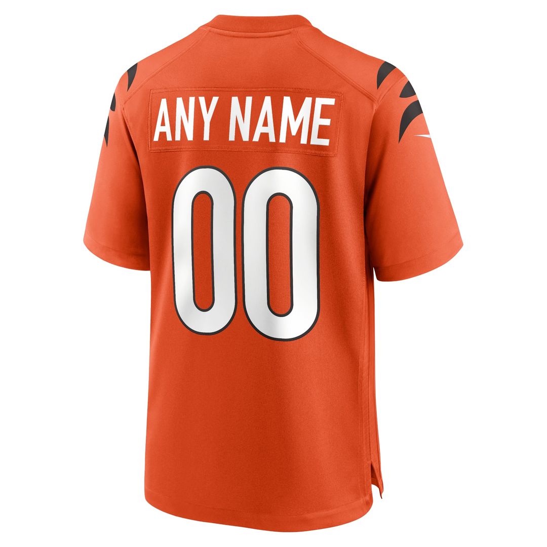 Cincinnati Bengals Nike Black Game Custom Jersey product image 19, provided for visual reference and product detail review
