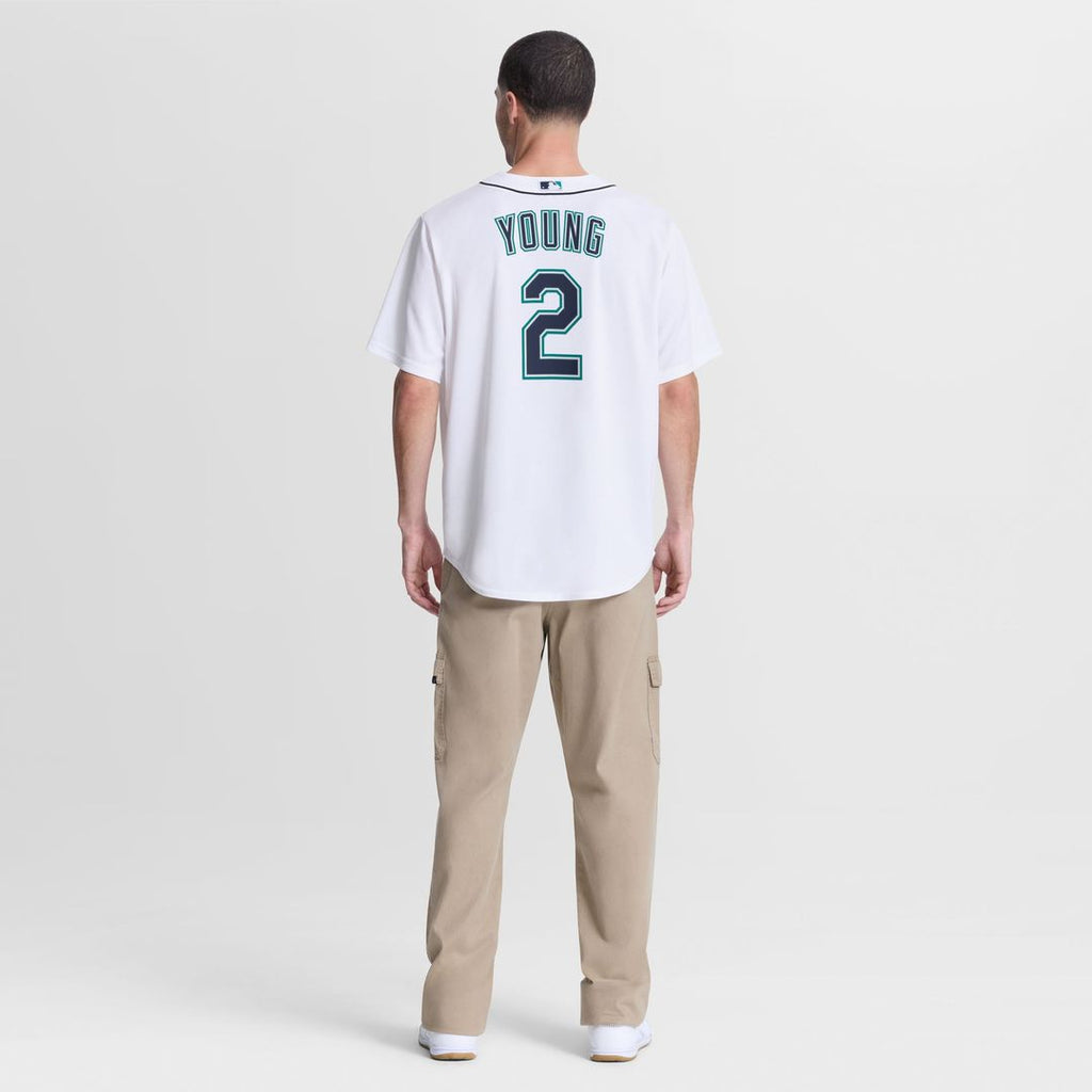 Seattle Mariners Cole Young Nike White Home Replica Jersey product image 5, provided for visual reference and product detail