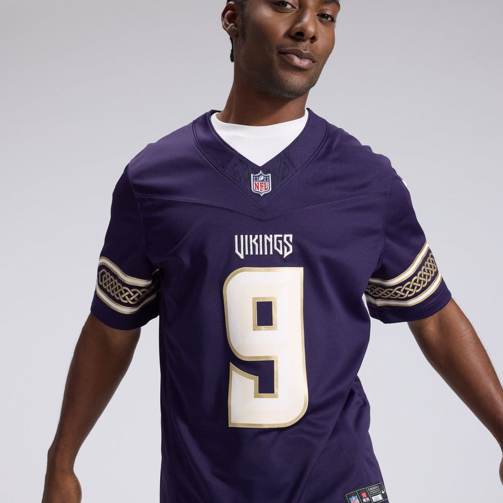 Minnesota Vikings J.J. McCarthy Nike Purple 2026 Rivalries Collection Stitched Limited Jersey product image 9, provided for