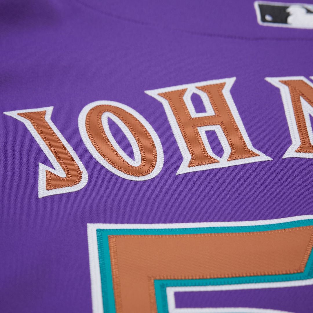 Arizona Diamondbacks Randy Johnson Mitchell & Ness Purple 2000 Throwback Authentic Jersey product image 10, provided for
