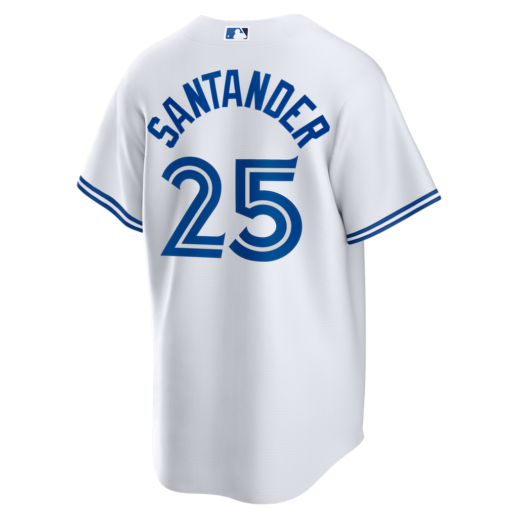 Toronto Blue Jays Anthony Santander Nike White Home Replica Jersey product image 3, provided for visual reference and