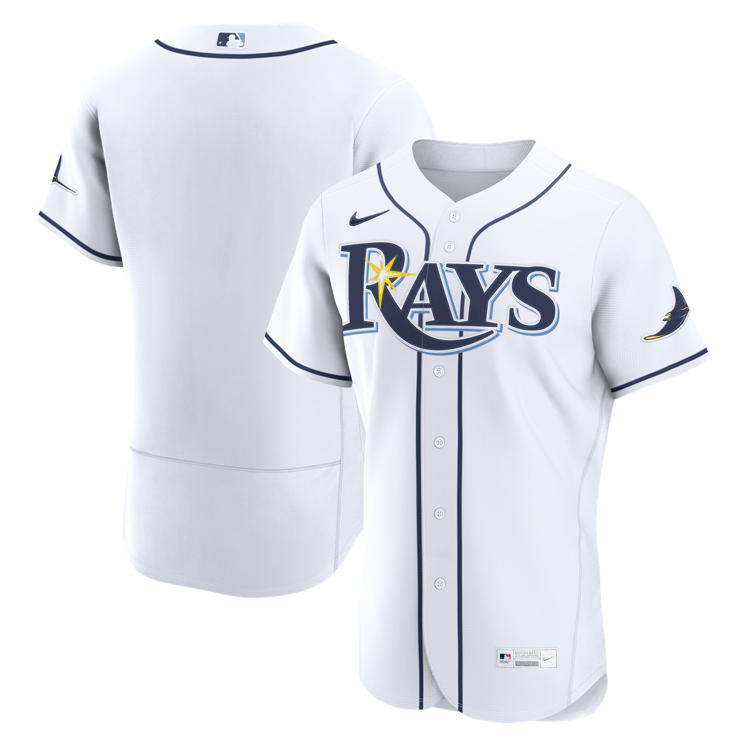 Tampa Bay Rays Nike White Home Authentic Jersey product image 10, provided for visual reference and product detail review