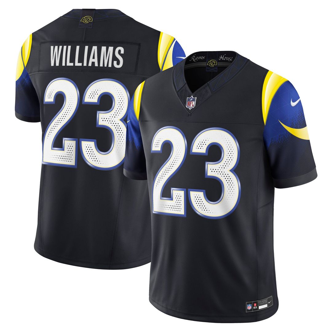 Los Angeles Rams Kyren Williams Nike Dark Blue Rivalries Collection Stitched Limited Jersey product image 1, provided for