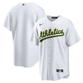 Athletics Nike White Home Blank Replica Jersey product image 1, provided for visual reference and product detail review