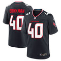 Houston Texans Austin Brinkman Nike Navy Team Game Jersey product image 1, provided for visual reference and product detail