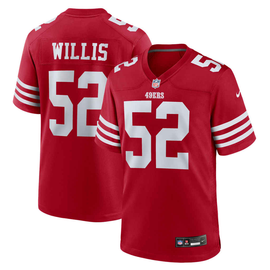 San Francisco 49ers Patrick Willis Nike Scarlet Retired Player Game Jersey product image 1, provided for visual reference
