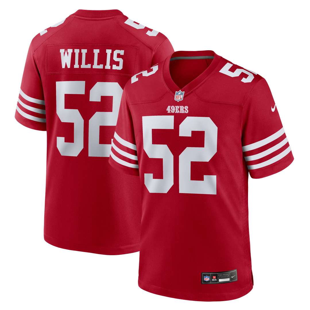 San Francisco 49ers Patrick Willis Nike Scarlet Retired Player Game Jersey product image 1, provided for visual reference