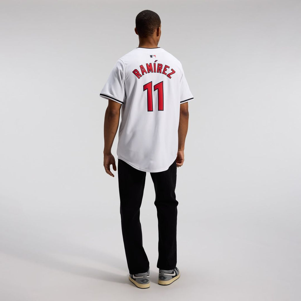 Cleveland Guardians Jose Ramirez Nike White Home Limited Player Jersey product image 4, provided for visual reference and