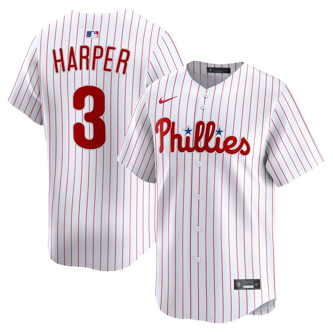 Philadelphia Phillies Bryce Harper Nike Light Blue Alternate Limited Player Jersey product image 7, provided for visual
