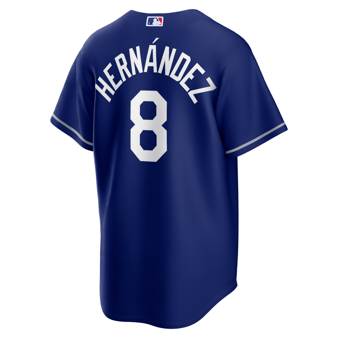 Los Angeles Dodgers Enrique Hernández Nike Royal Alternate Replica Jersey product image 9, provided for visual reference and