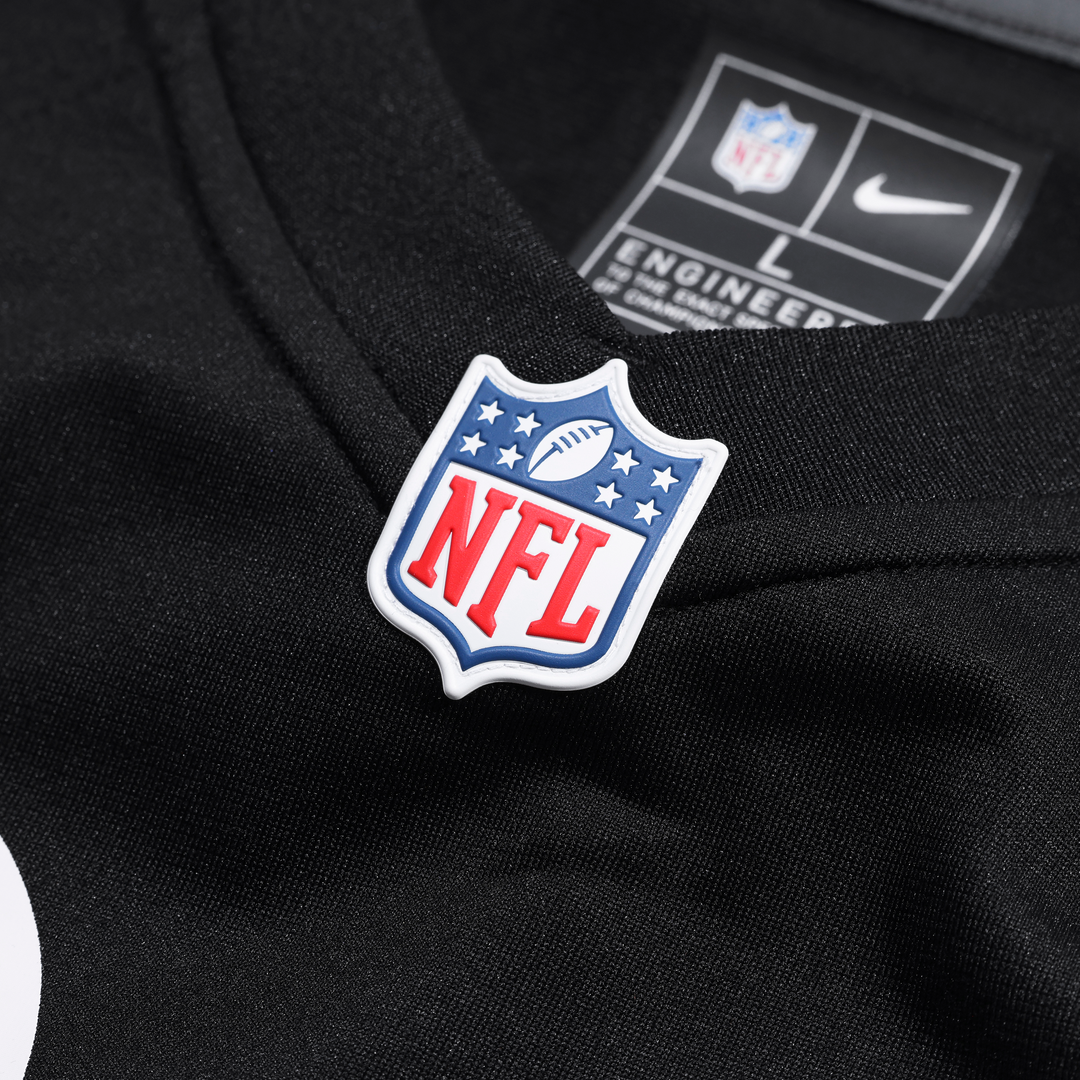 Pittsburgh Steelers Derrick Harmon Nike Black Game Player Jersey product image 4, provided for visual reference and product