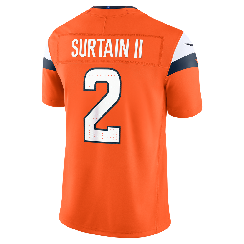 Denver Broncos Pat Surtain II Nike Navy Alternate Vapor F.U.S.E. Stitched Limited Jersey product image 13, provided for