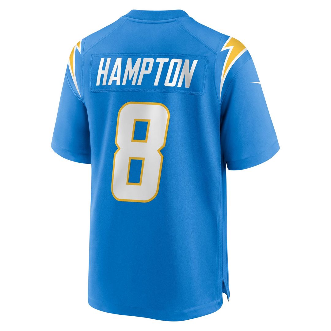 Los Angeles Chargers Omarion Hampton Nike Navy Alternate Super Chargers Game Player Jersey product image 9, provided for