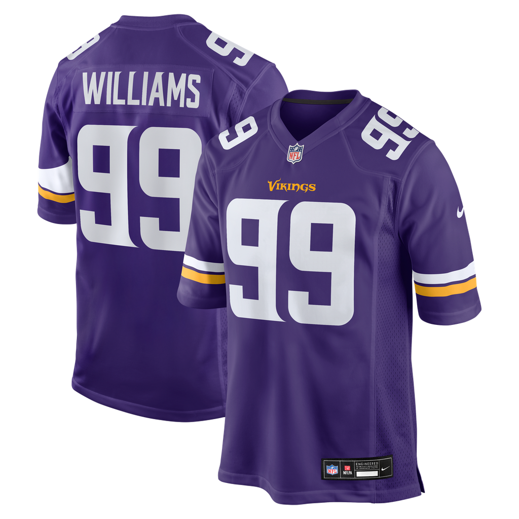 Minnesota Vikings Elijah Williams Nike Purple Team Game Jersey product image 1, provided for visual reference and product