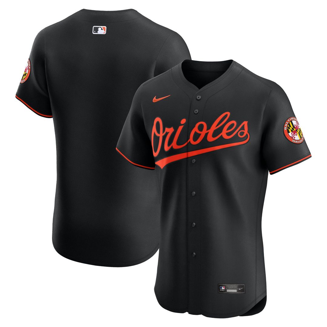 Baltimore Orioles Nike Orange Alternate 2 Elite Jersey product image 10, provided for visual reference and product detail