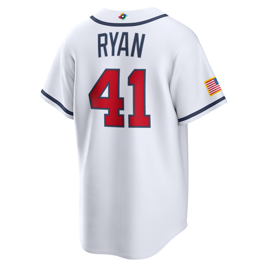 USA Baseball Joe Ryan Nike White 2026 World Baseball Classic Home Stadium Jersey product image 3, provided for visual
