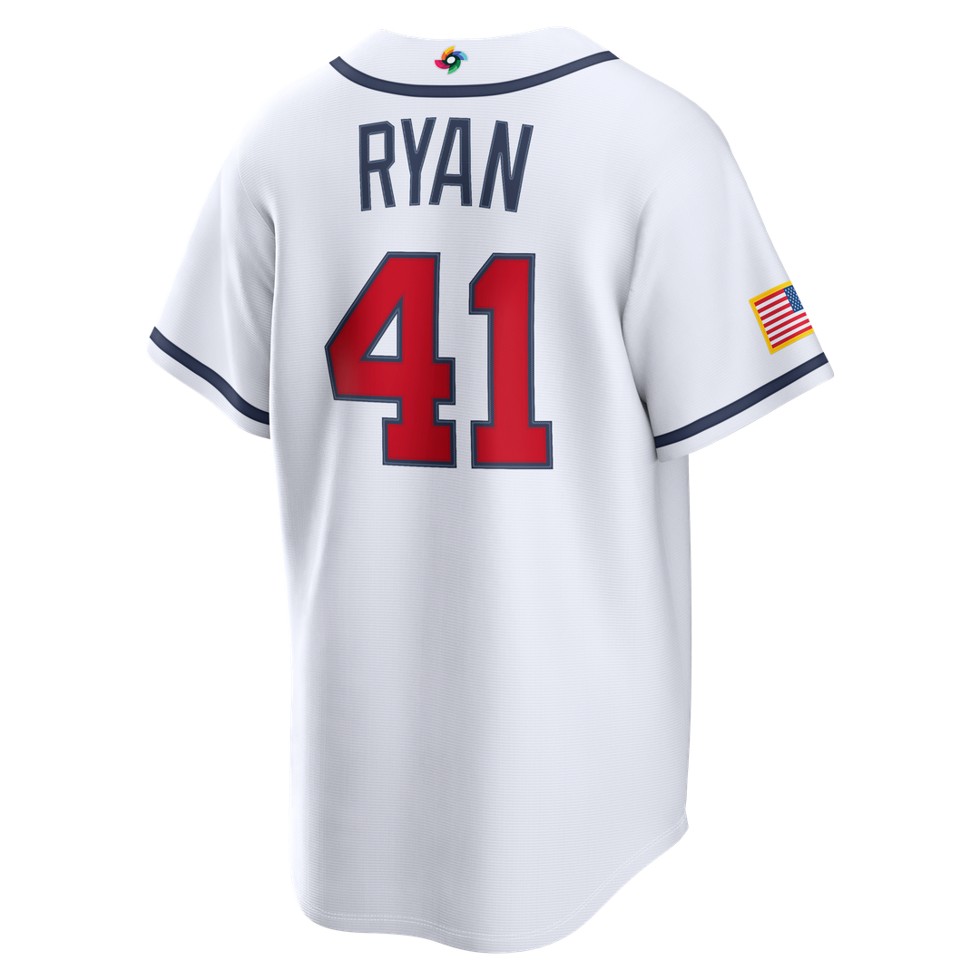 USA Baseball Joe Ryan Nike White 2026 World Baseball Classic Home Stadium Jersey product image 3, provided for visual