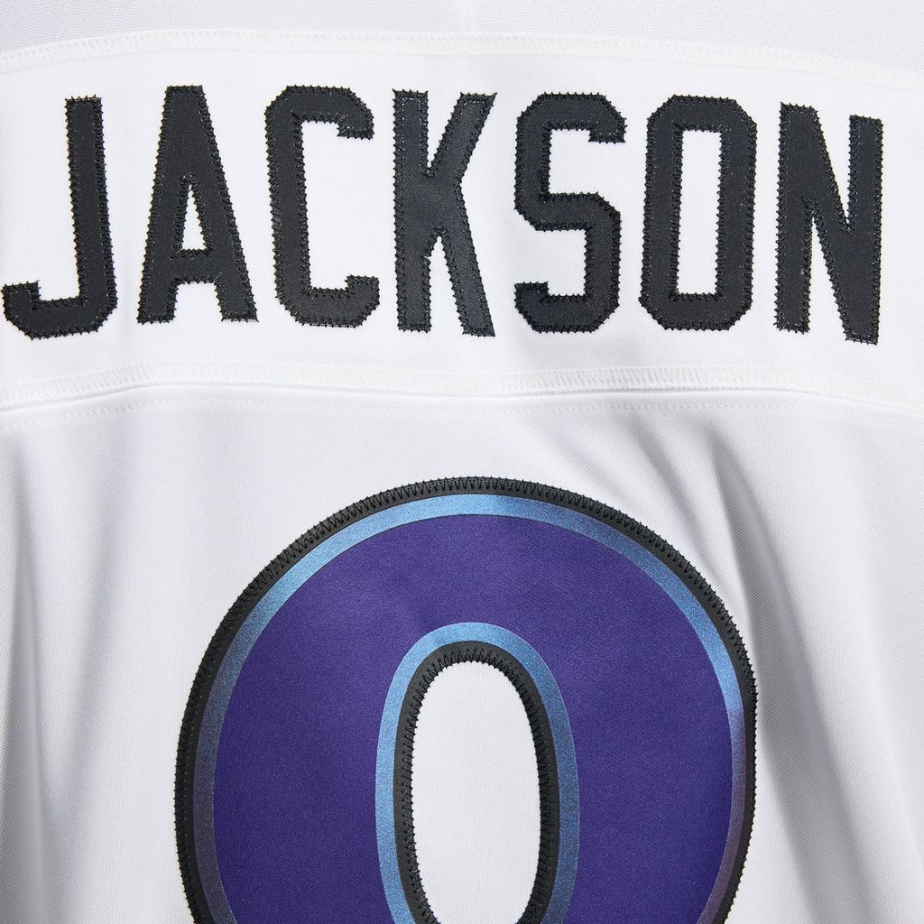 Baltimore Ravens Lamar Jackson Nike White Vapor F.U.S.E. Stitched Limited Jersey product image 25, provided for visual