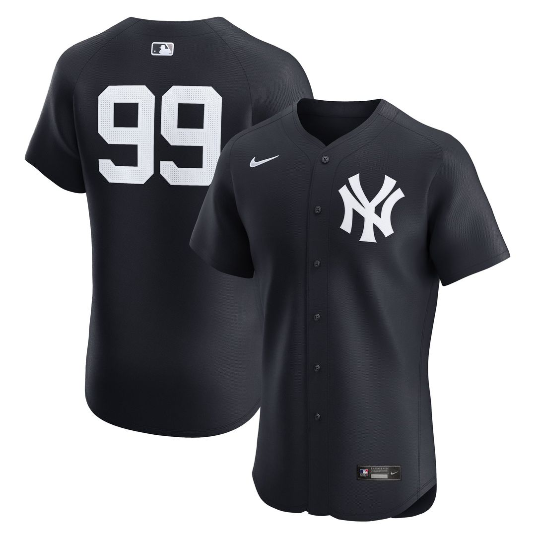 New York Yankees Aaron Judge Nike Navy Alternate 1 Elite Player Jersey product image 7, provided for visual reference and