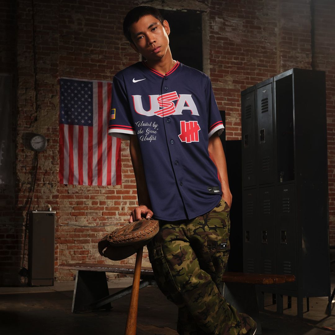 USA Baseball Nike x Undefeated Navy 2026 World Baseball Classic Stadium Jersey product image 5, provided for visual