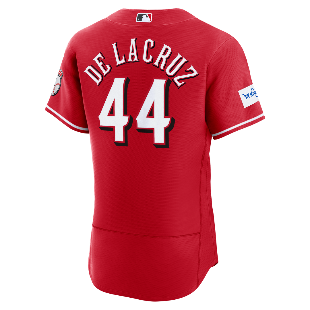 Cincinnati Reds Elly De La Cruz Nike Red Alternate Authentic Sponsor Patch Jersey product image 3, provided for visual