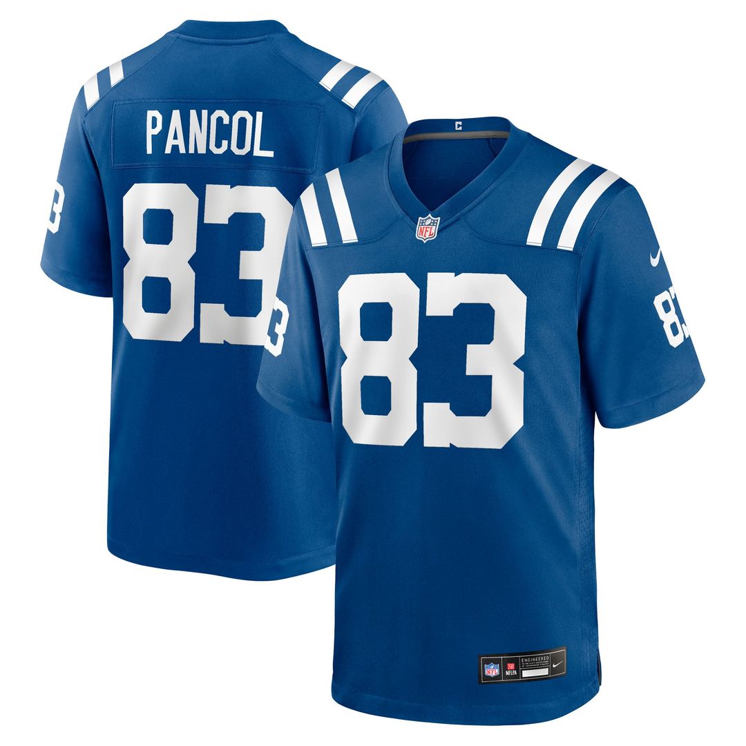 Indianapolis Colts Eli Pancol Nike Royal Team Game Jersey product image 1, provided for visual reference and product detail