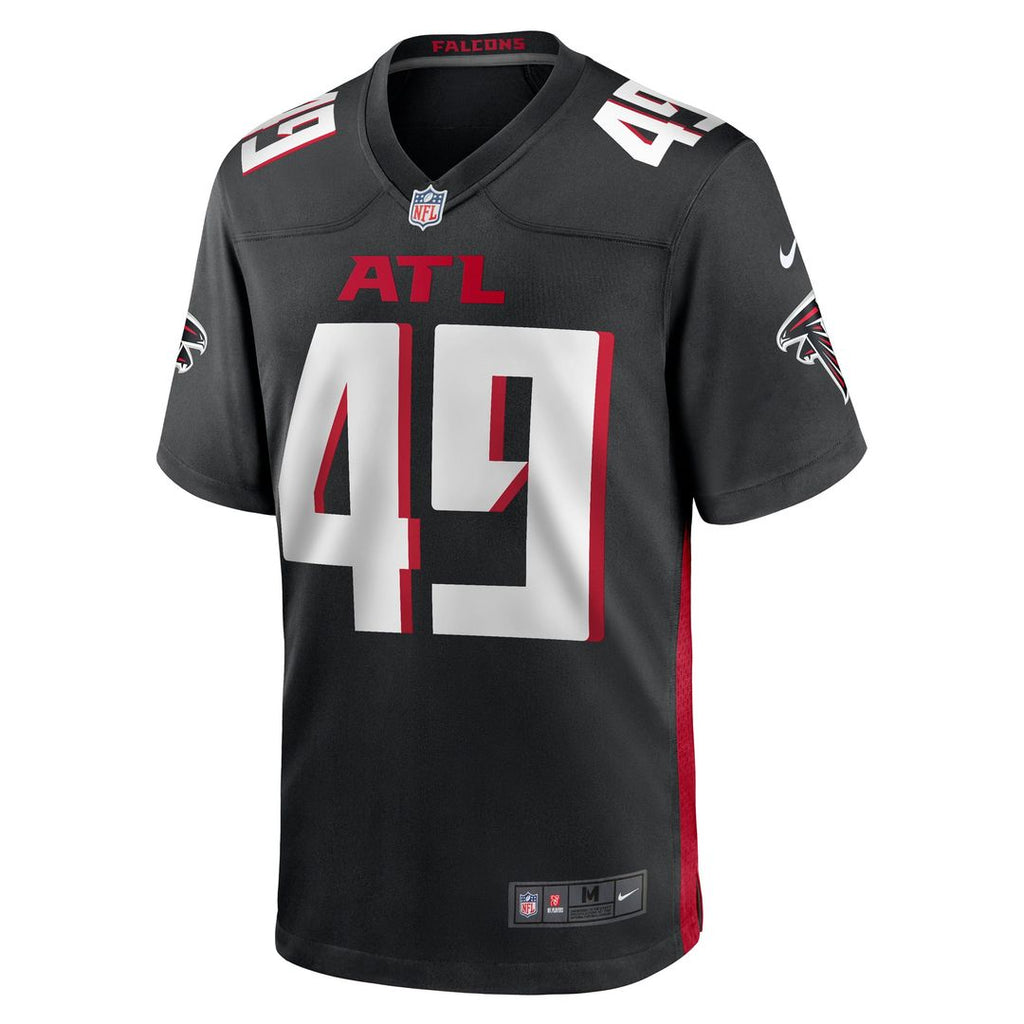 Atlanta Falcons Liam McCullough Nike Black Team Game Jersey product image 2, provided for visual reference and product