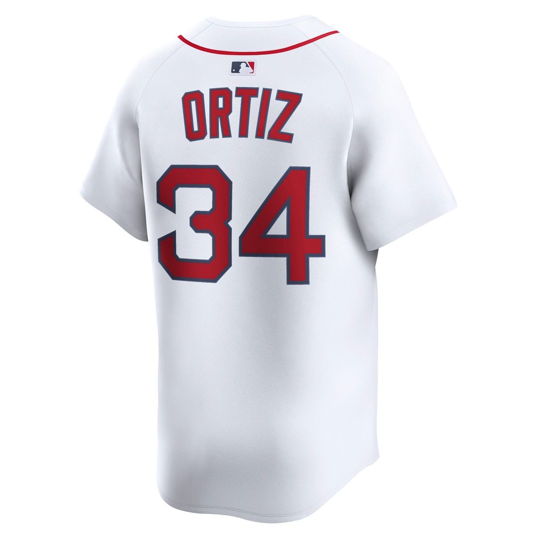 Boston Red Sox David Ortiz Nike White Home Limited Jersey product image 3, provided for visual reference and product detail