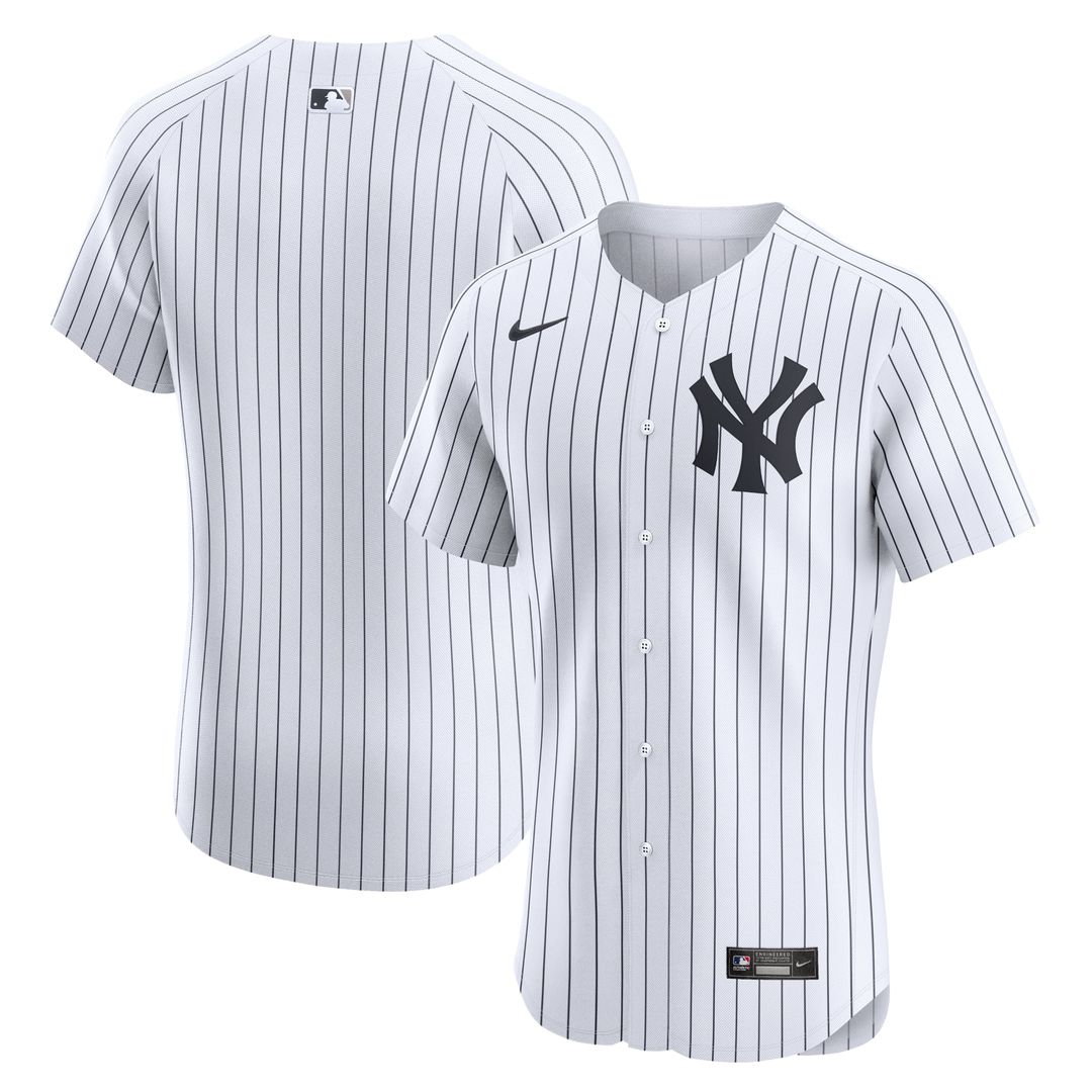 New York Yankees Nike White Home Elite Jersey product image 1, provided for visual reference and product detail review