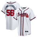 Atlanta Braves Spencer Schwellenbach Nike White Home Replica Jersey product image 1, provided for visual reference and