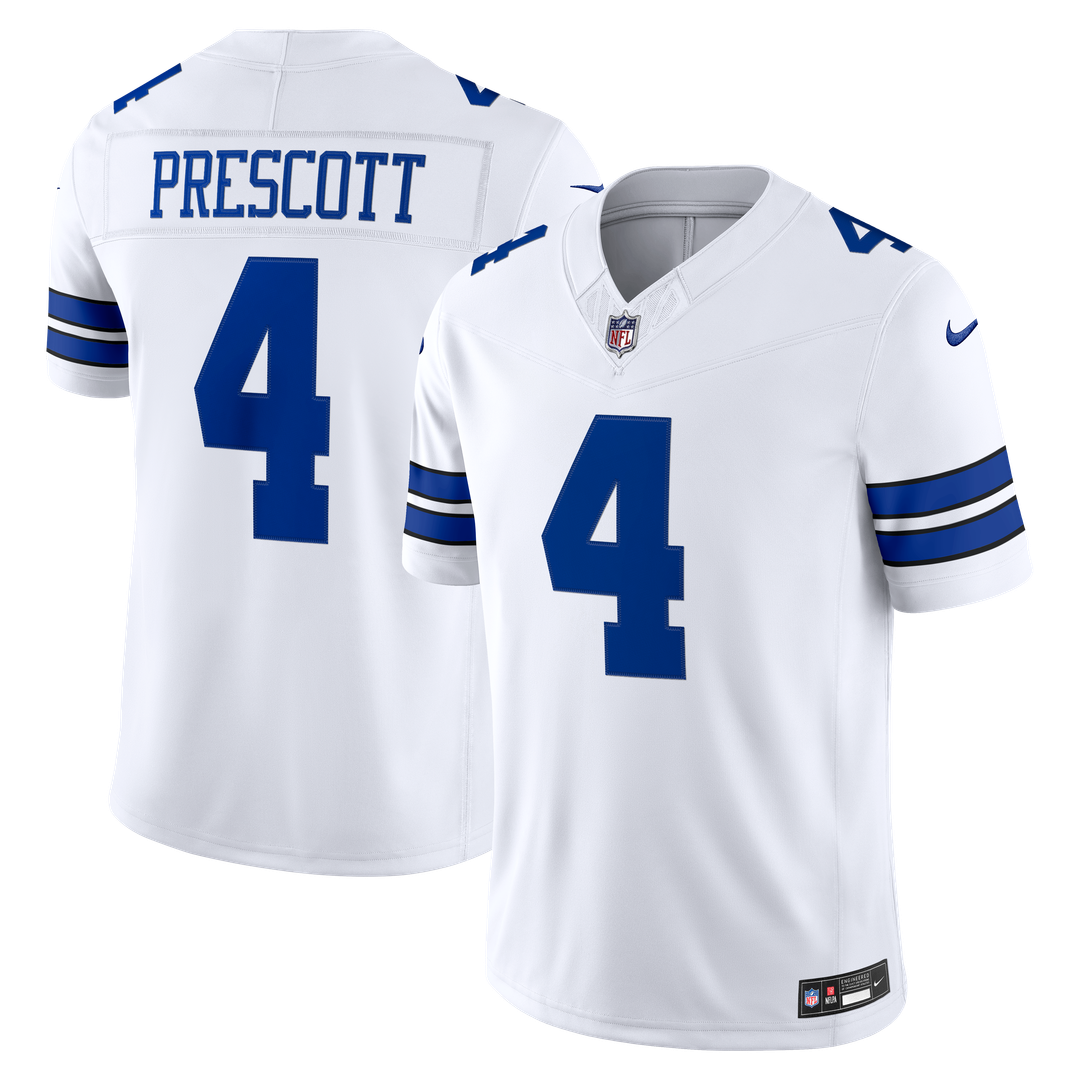Dallas Cowboys Dak Prescott Nike White Vapor F.U.S.E. Stitched Limited Jersey product image 4, provided for visual reference