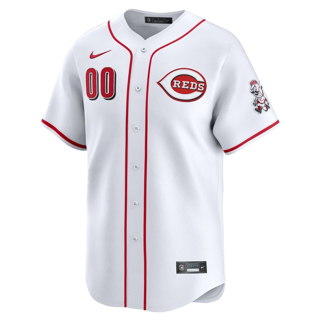 Cincinnati Reds Nike White Home Limited Pick-A-Player Retired Roster Jersey product image 2, provided for visual reference