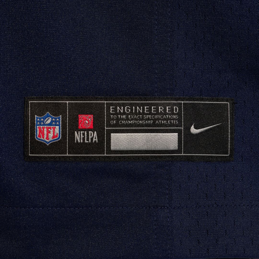 Dallas Cowboys Caleb Downs Nike Navy Team Game Jersey product image 8, provided for visual reference and product detail