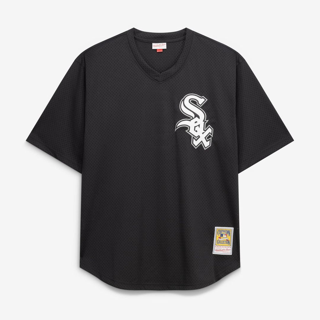 Chicago White Sox Bo Jackson Mitchell & Ness Black Cooperstown Collection Big & Tall Mesh Batting Practice Jersey product