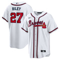 Atlanta Braves Austin Riley Nike White Home Replica Player Jersey product image 1, provided for visual reference and product