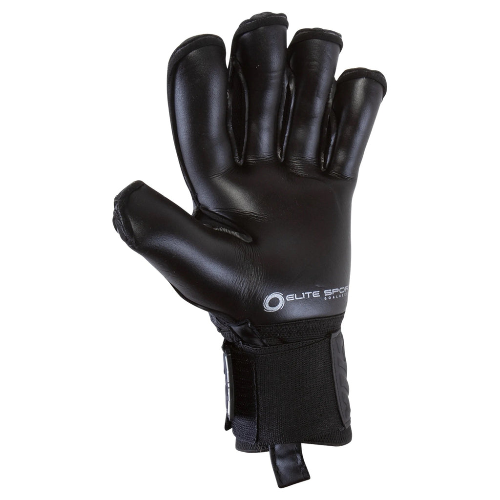 ELITE SPORT Black Solo Goalkeeper Gloves - 319 product image 2, provided for visual reference and product detail review