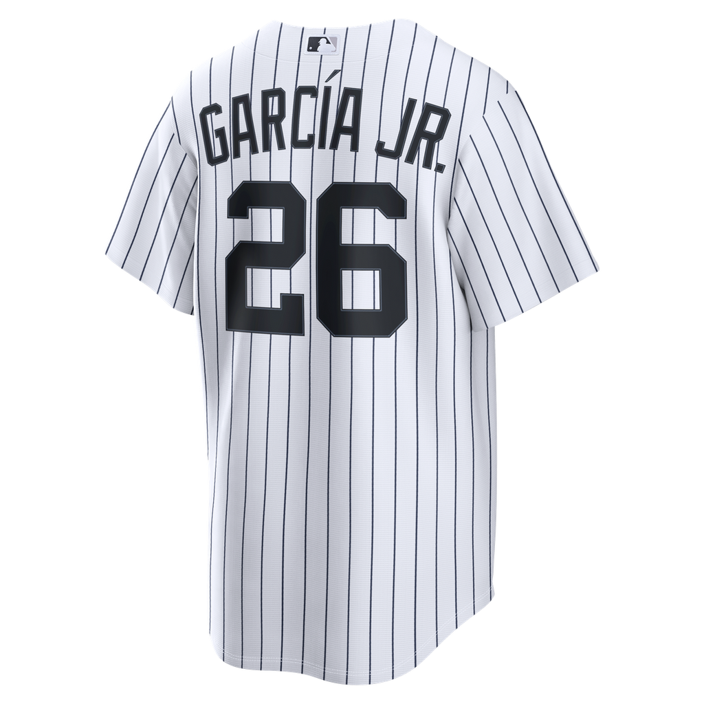 New York Yankees Luis García Jr. Nike White Home Replica Jersey product image 5, provided for visual reference and product