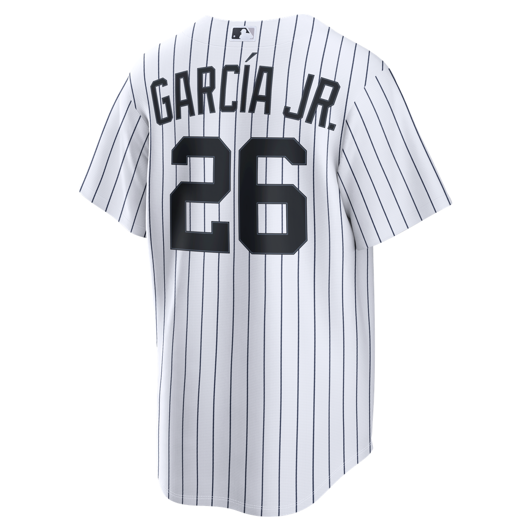 New York Yankees Luis García Jr. Nike White Home Replica Jersey product image 5, provided for visual reference and product