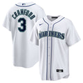 Seattle Mariners JP Crawford Nike White Home Replica Jersey product image 1, provided for visual reference and product