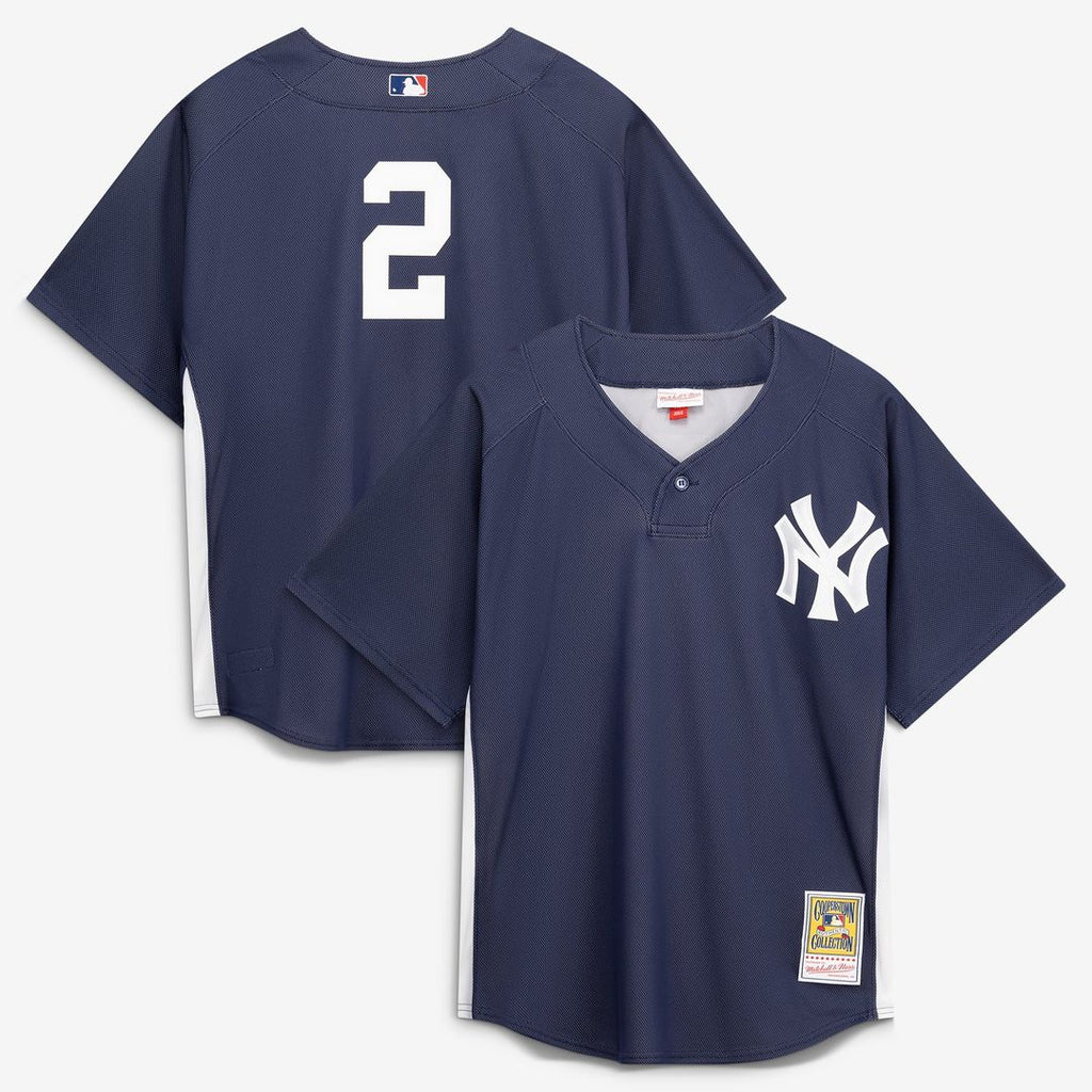 New York Yankees Derek Jeter Mitchell & Ness Navy Authentic Batting Practice Jersey product image 1, provided for visual