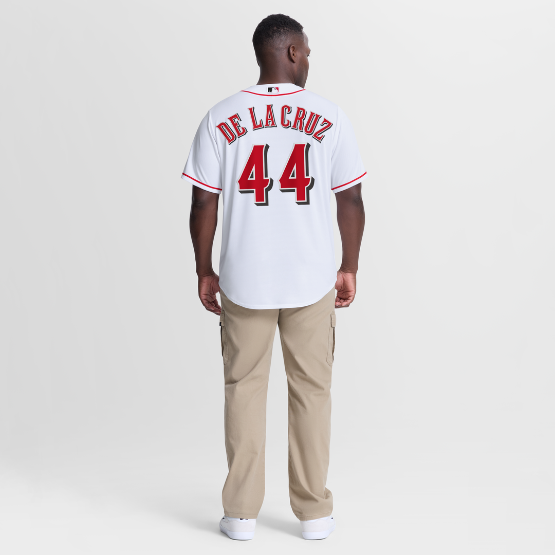 Cincinnati Reds Elly De La Cruz Nike White Home Replica Jersey product image 5, provided for visual reference and product