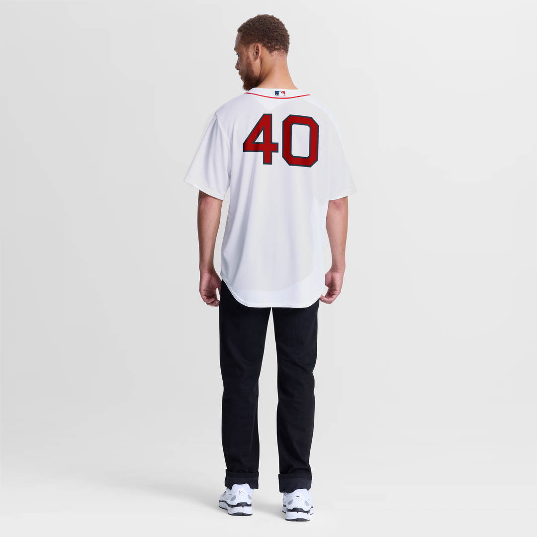 Boston Red Sox Willson Contreras Nike White Home Replica Jersey product image 5, provided for visual reference and product
