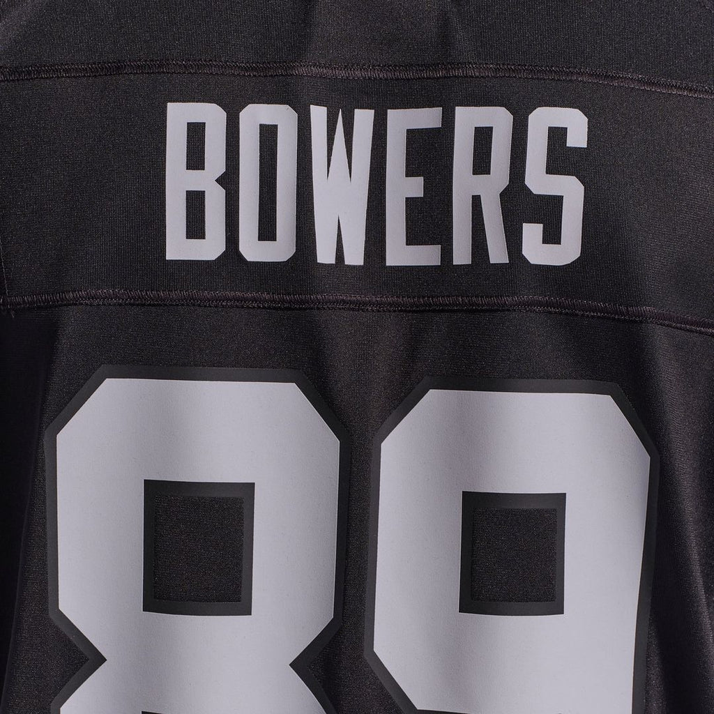 Las Vegas Raiders Brock Bowers Nike Black Player Game Jersey product image 12, provided for visual reference and product
