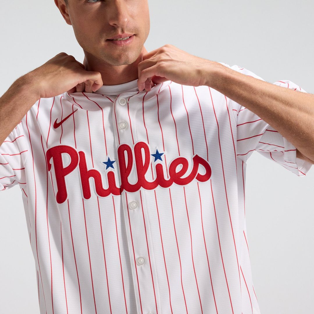 Philadelphia Phillies Nike White Home Replica Team Jersey product image 9, provided for visual reference and product detail