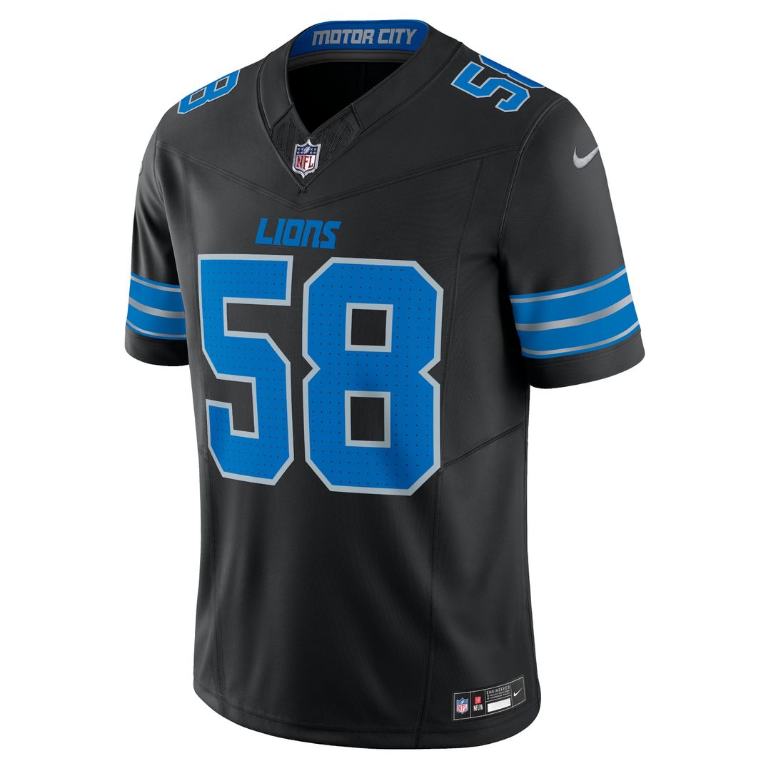 Detroit Lions Penei Sewell Nike Black Vapor F.U.S.E. Alternate Limited Jersey product image 2, provided for visual reference