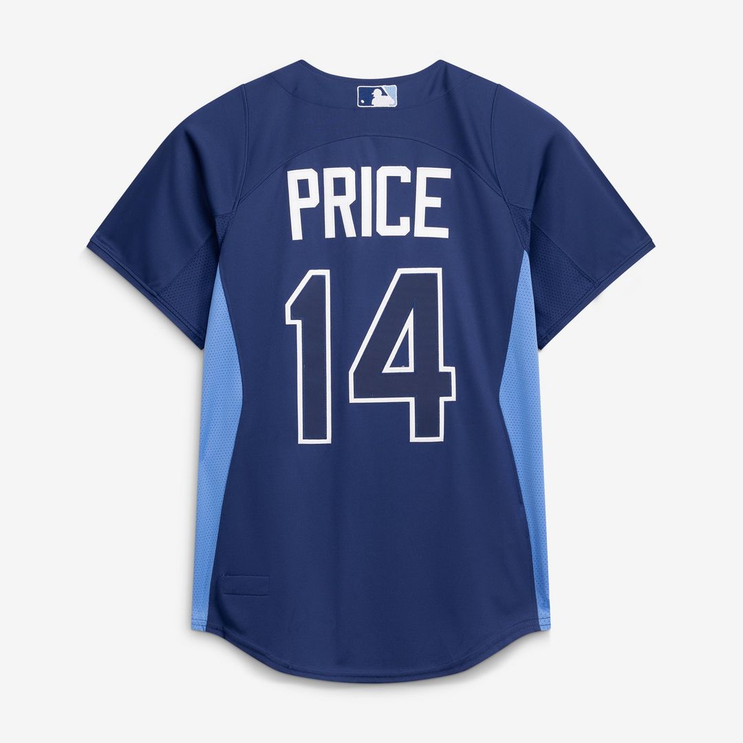 Tampa Bay Rays David Price Mitchell & Ness Blue Authentic Batting Practice Jersey product image 3, provided for visual