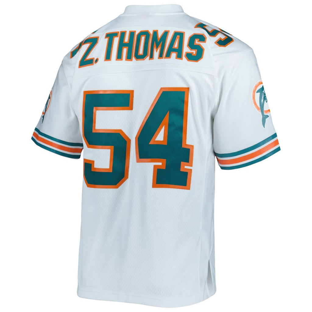 Miami Dolphins Zach Thomas Mitchell & Ness White Legacy Replica Jersey product image 6, provided for visual reference and