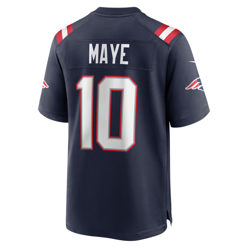 New England Patriots Drake Maye Nike White Player Game Jersey product image 13, provided for visual reference and product